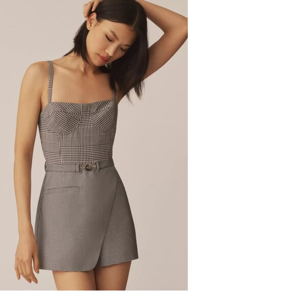 Anthropologie Mare Mare Sleeveless Belted Romper size L new...